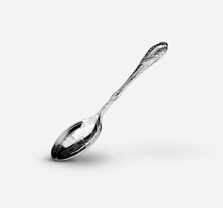 Silverware Birth Record Spoon  BY-101 Cooke & Kelvey