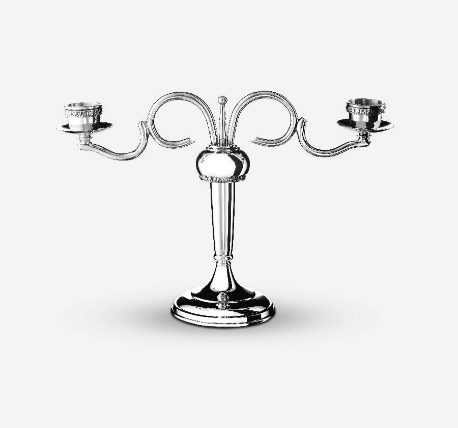 Silverware Two Arm Candle stand CS-118 Cooke & Kelvey