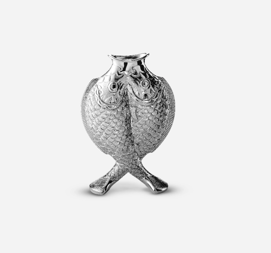 Silverware Perforated Flower Vase (with round base) FV-107 Cooke & Kelvey